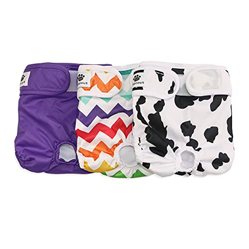 Hisprout weiblich Hund Windel wiederverwendbar waschbar Langlebig Hund Windeln Hose,Colorful Union,S Hisprout weiblich Hund Windel wiederverwendbar waschbar Langlebig Hund Windeln Hose,Colorful Union,S von Hisprout