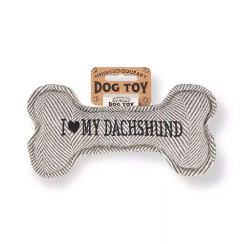 History & Heraldry Quietschendes Hund Spielzeug (I my Dachsund) von History & Heraldry