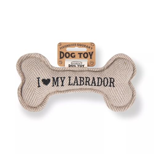 History & Heraldry Squeaky Dog Toy (I Mean Labrador) von History & Heraldry
