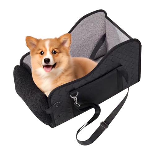 Hitburu Autositz Für Hunde | Unter 6,4kg Konsole Autositz für Hunde,Klappbare Sitzerhöhung Transportable Bett Für LKW Innen Außen Reisen Picknick Hitburu Autositz Für Hunde | Unter 6,4kg Konsole Autositz für Hunde,Klappbare Sitzerhöhung Transportable Bett Für LKW Innen Außen Reisen Picknick von Hitburu