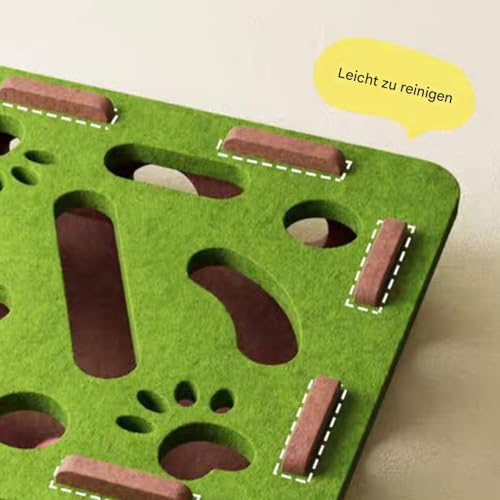 Hitburu Katzenpuzzle | Interaktive Für Katzen | Filzbox-Labyrinthspiel Mit Klingel, Haustierzubehör Für Bewegung Und Geistige Förderung Bei Indoor von Hitburu