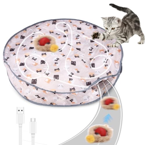 Katzenspielzeugball Für Katzen, Interaktives Automatisches Katzenballspielzeug, Matten-Mäusefangspiel, Cat Hunting Toy, Schnelles Rollen, Katzenspielzeug Matte Mit Ball für Katzen Versteckspiel Katzenspielzeugball Für Katzen, Interaktives Automatisches Katzenballspielzeug, Matten-Mäusefangspiel, Cat Hunting Toy, Schnelles Rollen, Katzenspielzeug Matte Mit Ball für Katzen Versteckspiel von Hixava