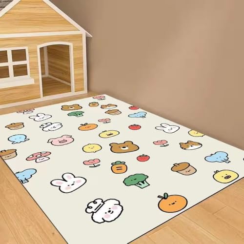 Hixingo Napfunterlage für Hunde und Katze, PVC Futtermatte für Haustierfutter Saugfähige Schnelltrocknend Hundenapf Unterlage Rutschfeste Futterunterlage Katze Waschbar (Schwein-Kaninchen,120*160cm) von Hixingo