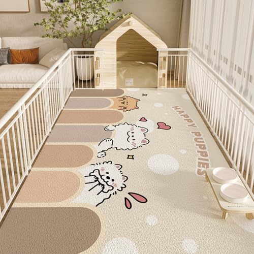 Hixingo Napfunterlage für Hunde und Katze, PVC Futtermatte für Haustierfutter Saugfähige Schnelltrocknend Hundenapf Unterlage rutschfeste Futterunterlage Katze Waschbar (Glücklicher Hund,120 * 160cm) Hixingo Napfunterlage für Hunde und Katze, PVC Futtermatte für Haustierfutter Saugfähige Schnelltrocknend Hundenapf Unterlage rutschfeste Futterunterlage Katze Waschbar (Glücklicher Hund,120 * 160cm) von Hixingo