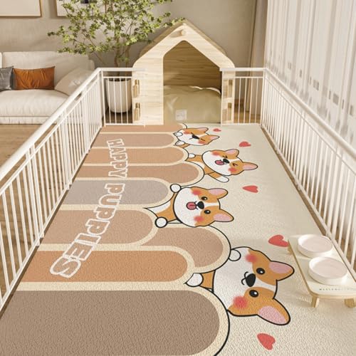 Hixingo Napfunterlage für Hunde und Katze, PVC Futtermatte für Haustierfutter Saugfähige Schnelltrocknend Hundenapf Unterlage rutschfeste Futterunterlage Katze Waschbar (Süßer Shiba Inu,120 * 160cm) Hixingo Napfunterlage für Hunde und Katze, PVC Futtermatte für Haustierfutter Saugfähige Schnelltrocknend Hundenapf Unterlage rutschfeste Futterunterlage Katze Waschbar (Süßer Shiba Inu,120 * 160cm) von Hixingo
