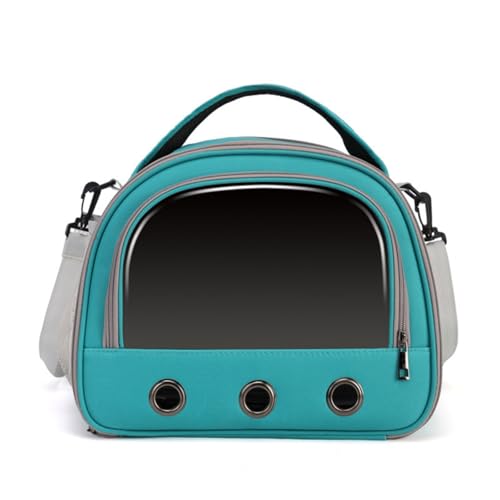 Hixingo Vogel Transportbox Tragbare Papageien Reisetasche Vogel Travel Carrier Atmungsaktive Reisekäfig für Wellensittiche, Aras Unzertrennliche und Nymphensittiche (24.5 * 21 * 21cm,Grün) von Hixingo