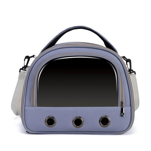 Hixingo Vogel Transportbox Tragbare Papageien Reisetasche Vogel Travel Carrier Atmungsaktive Reisekäfig für Wellensittiche, Aras Unzertrennliche und Nymphensittiche (24.5 * 21 * 21cm,Lila) von Hixingo