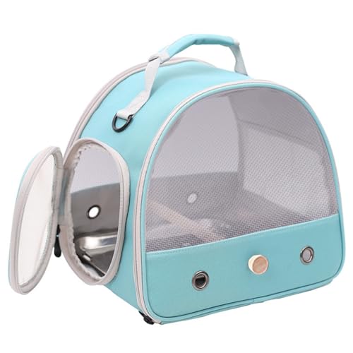 Hixingo Vogel Transportbox Tragbare Papageien Reisetasche Vogel Travel Carrier Atmungsaktive Reisekäfig für Wellensittiche, Aras Unzertrennliche und Nymphensittiche (30 * 20 * 25cm,Grün) von Hixingo