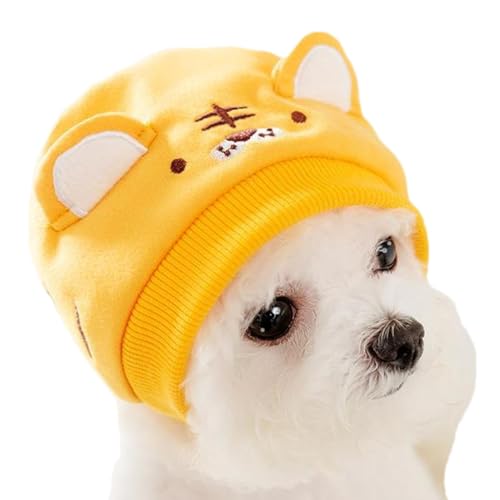 Beruhigender Hundehut, trendige, beruhigende Katzenkopfablage, Tierform-Design, Haustier-Kopfbedeckung, beruhigender Kapuzenpullover, Kopfwarp, einfach zu bedienen, tragbar für kleine Hunde von Hjatirace