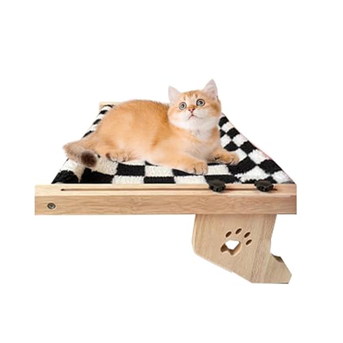 Cat Perch Windowsill, Wooden Cat Bed Nesting Seat, Adjustable Cat Windowsill Nest, Cat Hammock Seat, Cat Nesting Bed, Easy to Use, Portable for Sleeping Playing Climbing Cat Perch Windowsill, Wooden Cat Bed Nesting Seat, Adjustable Cat Windowsill Nest, Cat Hammock Seat, Cat Nesting Bed, Easy to Use, Portable for Sleeping Playing Climbing von Hjatirace