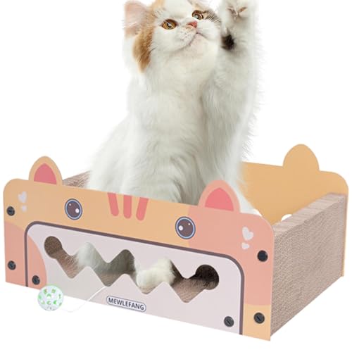 Cat Scratcher House, Cat Cardboard House Scratching Pads, Scratch Resistant Cat Bed, Scratching Lounge Breathable Cube Shelter, Large Cat Lounge Bed, Easy to Use, Portable for Kittens Cat Scratcher House, Cat Cardboard House Scratching Pads, Scratch Resistant Cat Bed, Scratching Lounge Breathable Cube Shelter, Large Cat Lounge Bed, Easy to Use, Portable for Kittens von Hjatirace