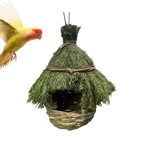 Handgewebter Sperchfinken-Nest, Naturvogelhaus Wilde Vögel, Gartenvogelnestzweige, 7,87 x 7,87 x 11,81 Zoll, einfach zu bedienen, tragbar für Wildvögel Handgewebter Sperchfinken-Nest, Naturvogelhaus Wilde Vögel, Gartenvogelnestzweige, 7,87 x 7,87 x 11,81 Zoll, einfach zu bedienen, tragbar für Wildvögel von Hjatirace