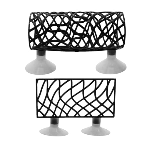 Hjatirace Betta Fish Tunnel, Hide Betta Sleeping Tube Tunnel – Aquarium-Dekorationen mit Saugnäpfen für Garnelen, kleine Fische, Betta-Fische Hjatirace Betta Fish Tunnel, Hide Betta Sleeping Tube Tunnel – Aquarium-Dekorationen mit Saugnäpfen für Garnelen, kleine Fische, Betta-Fische von Hjatirace