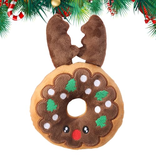 Hjatirace Sprechendes Hundespielzeug, interaktives quietschendes Haustier-Plüschtier, Plüsch-Hundespielzeug, Geräusche, Lebkuchenmann-Geweih, Haustier-Stofftiere, Plüsch-Lebkuchen-Hundespielzeug, Hjatirace Sprechendes Hundespielzeug, interaktives quietschendes Haustier-Plüschtier, Plüsch-Hundespielzeug, Geräusche, Lebkuchenmann-Geweih, Haustier-Stofftiere, Plüsch-Lebkuchen-Hundespielzeug, von Hjatirace