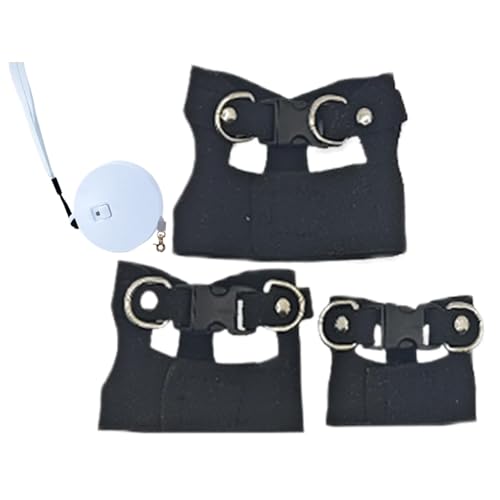 Soft Adjustable Pet Harness, Small Animal Training Walking Vest, Lizard Harness Traction Rope, Bearded Dragon Harness, Adjustable PU Leather Strap, Easy to Use, Portable for Walking Outdoor Soft Adjustable Pet Harness, Small Animal Training Walking Vest, Lizard Harness Traction Rope, Bearded Dragon Harness, Adjustable PU Leather Strap, Easy to Use, Portable for Walking Outdoor von Hjatirace