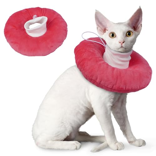 Hjumarayan Halskrause Katze Weich, Katzenkragen Leckschutz Weich Schutzkragen Katze Einstellbarer Trichter Katze Kragen Katze Leckschutz nach OP, Rosa S Hjumarayan Halskrause Katze Weich, Katzenkragen Leckschutz Weich Schutzkragen Katze Einstellbarer Trichter Katze Kragen Katze Leckschutz nach OP, Rosa S von Hjumarayan