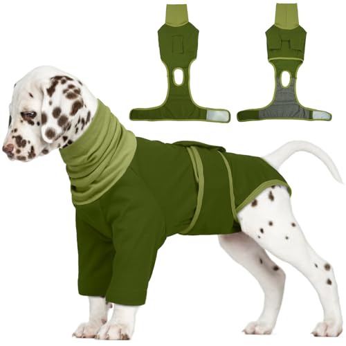Hjumarayan Hundebody nach OP, Leckschutz Body Hund Rollkragen OP Body Hund Kastration Hündin Rüde mit Vorderbeinen, Medical Pet Shirt Hundebody Läufigkeit Kastrationsbody Hund, Grün XS Hjumarayan Hundebody nach OP, Leckschutz Body Hund Rollkragen OP Body Hund Kastration Hündin Rüde mit Vorderbeinen, Medical Pet Shirt Hundebody Läufigkeit Kastrationsbody Hund, Grün XS von Hjumarayan