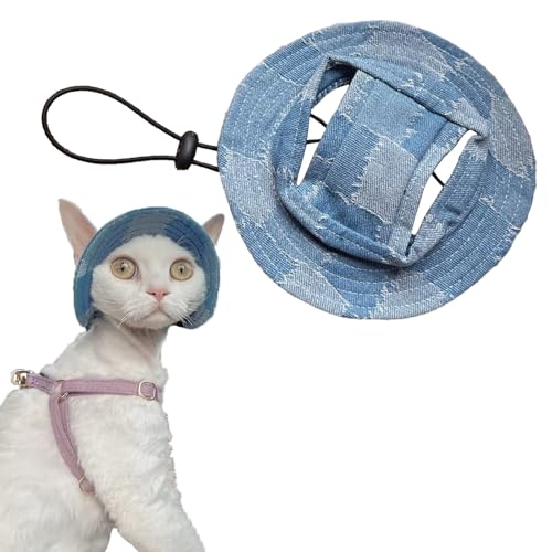 Hjvvr Blauer Denim-Haustierhut, Katzenhut Hjvvr Blauer Denim-Haustierhut, Katzenhut von Hjvvr