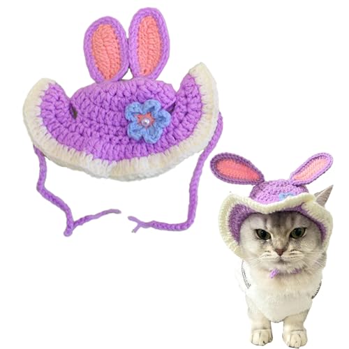 Hjvvr Haustiermütze, Katzenperücken, niedliche Strickmütze Hjvvr Haustiermütze, Katzenperücken, niedliche Strickmütze von Hjvvr