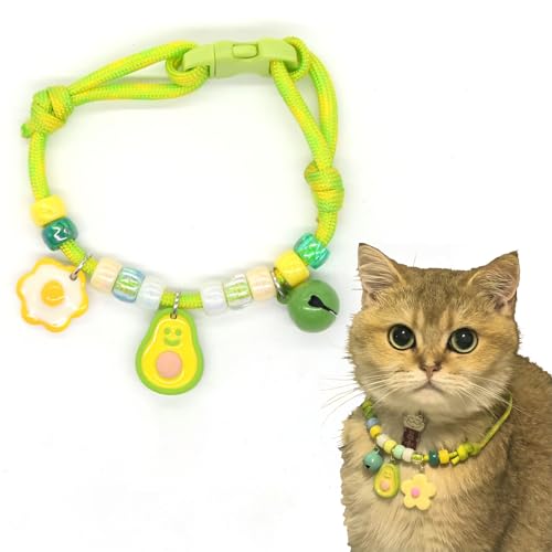 Hjvvr Katzenhalsband, Haustierhalsband, Avocado-Halsband von Hjvvr