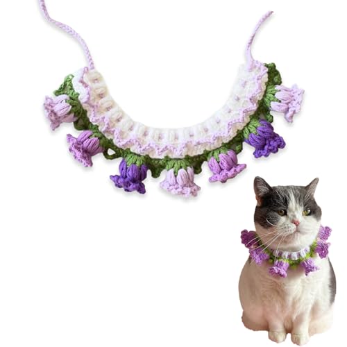 Hjvvr Katzenhut, Hase, Hundehut, gestrickte Kätzchenmütze, lila Kappe für Geburtstag Hjvvr Katzenhut, Hase, Hundehut, gestrickte Kätzchenmütze, lila Kappe für Geburtstag von Hjvvr