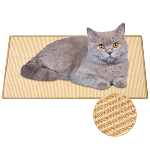 Hjvvr Kratzmatte für Katzen, 60 x 40 cm, natürliches Sisal, flache Kratzmatte zum Schutz von Möbeln Hjvvr Kratzmatte für Katzen, 60 x 40 cm, natürliches Sisal, flache Kratzmatte zum Schutz von Möbeln von Hjvvr