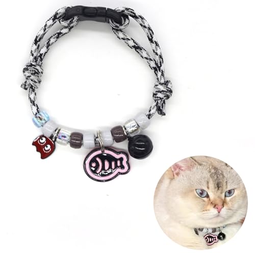 Hjvvr Reflektierendes Katzenhalsband mit Glöckchen, Schnellverschluss, verstellbar, passend für alle Katzen, Fisch-Design Hjvvr Reflektierendes Katzenhalsband mit Glöckchen, Schnellverschluss, verstellbar, passend für alle Katzen, Fisch-Design von Hjvvr