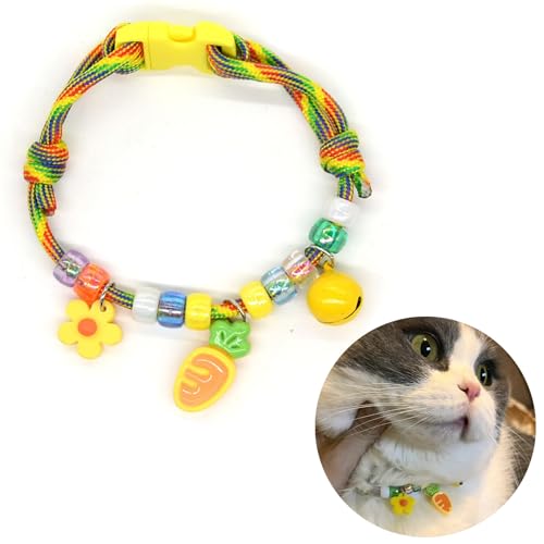 Hjvvr Reflektierendes Katzenhalsband mit Glöckchen, Schnellverschluss, verstellbar, passend für alle Katzen, Karotten-Design Hjvvr Reflektierendes Katzenhalsband mit Glöckchen, Schnellverschluss, verstellbar, passend für alle Katzen, Karotten-Design von Hjvvr