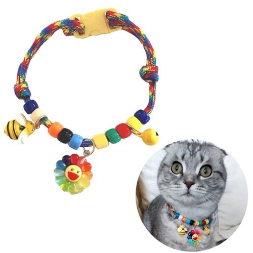 Reflektierendes Katzenhalsband mit Glöckchen, Schnellverschluss, verstellbar, passend für alle Katzen Reflektierendes Katzenhalsband mit Glöckchen, Schnellverschluss, verstellbar, passend für alle Katzen von Hjvvr
