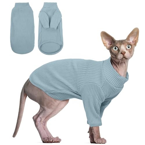 Haarlose Katzen-Weste Rollkragenpullover, atmungsaktiv, entzückende Katzenbekleidung, Pullover Kätzchen-T-Shirts mit Ärmeln, Katzen-Pyjama Jumpsuit für Sphynx, Cornish Rex, Devon Rex, Peterbalg Haarlose Katzen-Weste Rollkragenpullover, atmungsaktiv, entzückende Katzenbekleidung, Pullover Kätzchen-T-Shirts mit Ärmeln, Katzen-Pyjama Jumpsuit für Sphynx, Cornish Rex, Devon Rex, Peterbalg von Hjyokuso