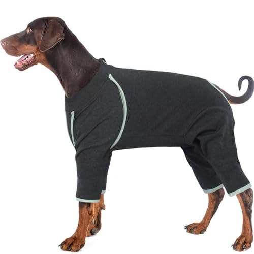 Hjyokuso Hundebody Nach Op, Schlafanzug Mit Reißverschluss für Kleine Mittel Große Hunde, Wundschutzanzüge, Anti-Wundlecken Op Body, E-Kragen Alternative - XS von Hjyokuso