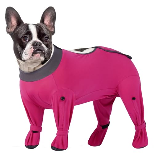Hjyokuso Hundebody Nach Op Mit Langen Beinen, Ideal Für Rüden Und Hündinnen Nach Kastration Oder Operation, Schützt Wunden, Hautfreundlich und Elastisch, Alternative Zum Trichter - L von Hjyokuso