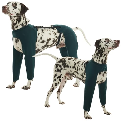 Hjyokuso Hundebody Nach Op XXL, Hundebody Mit Beinen, Op Body für Female Male Hund, Recovery Sleeve Hund für Hinterbein Vorderbein, Leckschutz Hund, WundschutzanzüGe für Hunde,E-Kragen Alternative von Hjyokuso