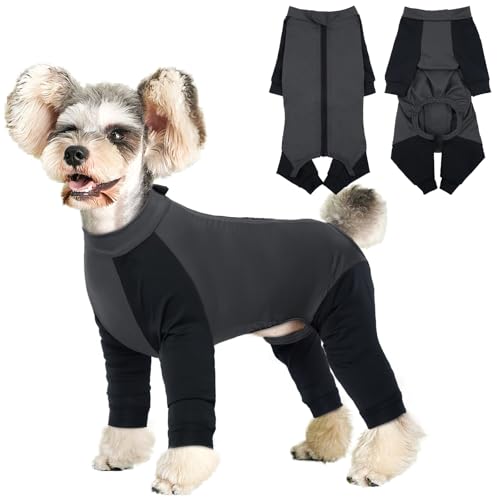 Hjyokuso Hundeoverall Mit Beinen, Hundeschlafanzüge, Hundepyjama Für Kleine Hunde, Hunde Schlafanzug Mit Reißverschluss, Body Hund Nach Op Für Chihuahua, Pomeranian, Yorkshire Terrier, Bichon Frisé Hjyokuso Hundeoverall Mit Beinen, Hundeschlafanzüge, Hundepyjama Für Kleine Hunde, Hunde Schlafanzug Mit Reißverschluss, Body Hund Nach Op Für Chihuahua, Pomeranian, Yorkshire Terrier, Bichon Frisé von Hjyokuso