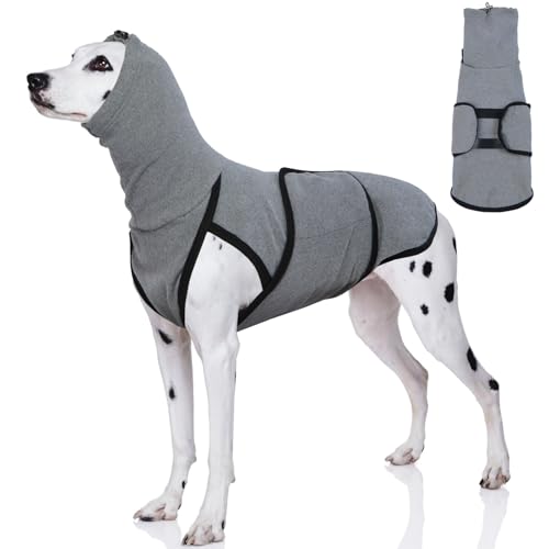 Hjyokuso Hundepullover Mit Beruhigender Kapuze und Ohrenschutz, Hundemantel Für Kleine, Mittelgroße und Große Hunde, Beruhigungsweste Für Ängstliche Hunde Hjyokuso Hundepullover Mit Beruhigender Kapuze und Ohrenschutz, Hundemantel Für Kleine, Mittelgroße und Große Hunde, Beruhigungsweste Für Ängstliche Hunde von Hjyokuso