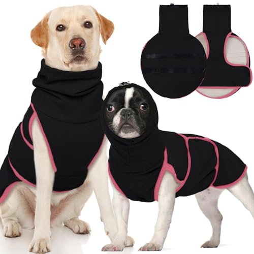 Hjyokuso Hundepullover Mit Beruhigender Kapuze und Ohrenschutz, Hundemantel Für Kleine Mittelgroße Grosse Hunde, Beruhigungsweste Für Hunde, Hundemantel Für ängstliche Hunde,Hunde-Angstjacke Hjyokuso Hundepullover Mit Beruhigender Kapuze und Ohrenschutz, Hundemantel Für Kleine Mittelgroße Grosse Hunde, Beruhigungsweste Für Hunde, Hundemantel Für ängstliche Hunde,Hunde-Angstjacke von Hjyokuso