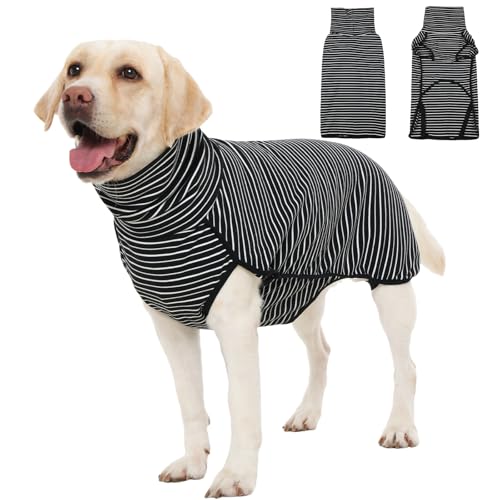 Hjyokuso Hundepullover aus Fleece, Warmer und Leichter Pullover-Pyjama-Mantel, Welpenkleidungsjacke für Herbst und Winter bei kaltem Wetter für kleine, mittelgroße und große Hunde von Hjyokuso
