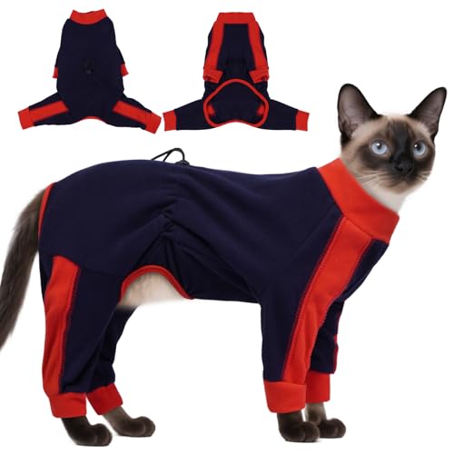 Hjyokuso Katzenbekleidung Für Katzen, Kostüm Für Katzen Geburtstag - Ideal Für Feiertage, Fotoshooting, Schützt Fell & Haut - Weich, Dehnbar, Fellklebend - Blau M Hjyokuso Katzenbekleidung Für Katzen, Kostüm Für Katzen Geburtstag - Ideal Für Feiertage, Fotoshooting, Schützt Fell & Haut - Weich, Dehnbar, Fellklebend - Blau M von Hjyokuso