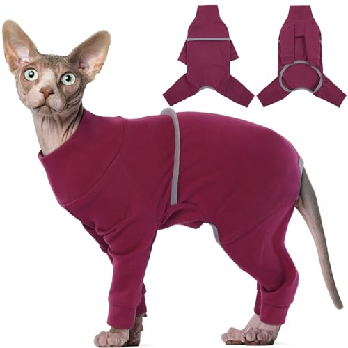 Hjyokuso Katzenpullover, Sphynx Katzen Pullover, Katzenbekleidung, Weicher Und Atmungsaktiver Pullover Für Katzen, Katzenpulli Mit Vier Beinen, Kostüm Für Katzen Für Cornish Rex, Devon Rex, Peterbald Hjyokuso Katzenpullover, Sphynx Katzen Pullover, Katzenbekleidung, Weicher Und Atmungsaktiver Pullover Für Katzen, Katzenpulli Mit Vier Beinen, Kostüm Für Katzen Für Cornish Rex, Devon Rex, Peterbald von Hjyokuso