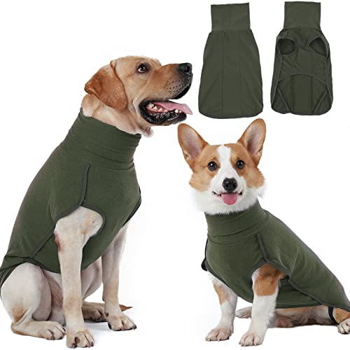 Hjyokuso hundepullover, hundemantel Fleece, Pullover Hund, Hunde Pullover für kleine mittelgroße große Hund, Warmer und Leichter hundepulli, wintermantel Hund, Outdoor hundemantel,hundejacke -Grün Hjyokuso hundepullover, hundemantel Fleece, Pullover Hund, Hunde Pullover für kleine mittelgroße große Hund, Warmer und Leichter hundepulli, wintermantel Hund, Outdoor hundemantel,hundejacke -Grün von Hjyokuso