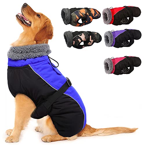 Wasserdichter Hundemantel Winter Warme Hundejacke, Hundebekleidung Outfit für kleine mittel große Hunde, Hundepullover mit Sicheren Reflexstreifen für Labrador Chihuahua Französische Bulldogge Wasserdichter Hundemantel Winter Warme Hundejacke, Hundebekleidung Outfit für kleine mittel große Hunde, Hundepullover mit Sicheren Reflexstreifen für Labrador Chihuahua Französische Bulldogge von Hjyokuso