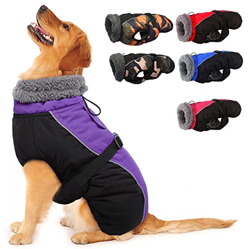 Wasserdichter Hundemantel Winter Warme Hundejacke, Hundebekleidung Outfit für kleine mittel große Hunde, Hundepullover mit Sicheren Reflexstreifen für Labrador Chihuahua Französische Bulldogge Wasserdichter Hundemantel Winter Warme Hundejacke, Hundebekleidung Outfit für kleine mittel große Hunde, Hundepullover mit Sicheren Reflexstreifen für Labrador Chihuahua Französische Bulldogge von Hjyokuso
