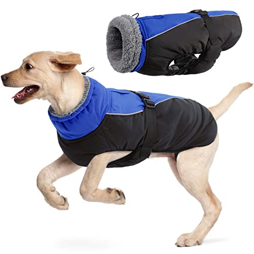 Wasserdichter Hundemantel Winter Warme Hundejacke, Hundebekleidung Outfit für kleine mittel große Hunde, Hundepullover mit Sicheren Reflexstreifen für Labrador Chihuahua Französische Bulldogge Wasserdichter Hundemantel Winter Warme Hundejacke, Hundebekleidung Outfit für kleine mittel große Hunde, Hundepullover mit Sicheren Reflexstreifen für Labrador Chihuahua Französische Bulldogge von Hjyokuso