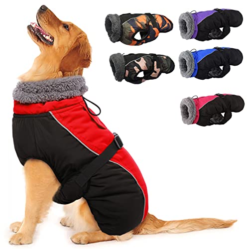 Wasserdichter Hundemantel Winter Warme Hundejacke, Hundebekleidung Outfit für kleine mittel große Hunde, Hundepullover mit Sicheren Reflexstreifen für Labrador Chihuahua Französische Bulldogge Wasserdichter Hundemantel Winter Warme Hundejacke, Hundebekleidung Outfit für kleine mittel große Hunde, Hundepullover mit Sicheren Reflexstreifen für Labrador Chihuahua Französische Bulldogge von Hjyokuso