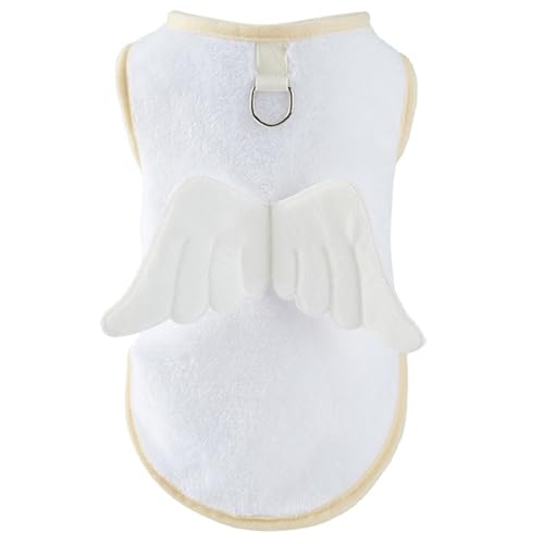 Hkfgdjdl Kopfbedeckungsmütze, pelzige Hundeweste für kleine bis große Hunde, weich, einfarbig, Cartoon-Flügelpullover, Frühlingspyjama Hkfgdjdl Kopfbedeckungsmütze, pelzige Hundeweste für kleine bis große Hunde, weich, einfarbig, Cartoon-Flügelpullover, Frühlingspyjama von Hkfgdjdl