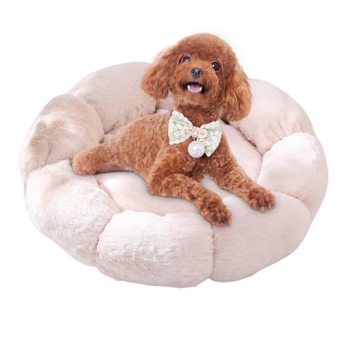 Hlagmix Beruhigendes Katzenbett, weiche Katzenhöhle, Blume, warmes Katzenbett, waschbar, beruhigendes Katzennest, Plüsch-Haustierbetten für kleine Katzen und Hunde im Innenbereich Hlagmix Beruhigendes Katzenbett, weiche Katzenhöhle, Blume, warmes Katzenbett, waschbar, beruhigendes Katzennest, Plüsch-Haustierbetten für kleine Katzen und Hunde im Innenbereich von Hlagmix