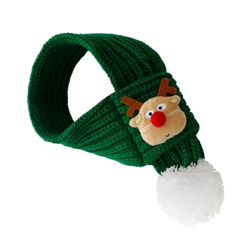 Hlagmix Haustier-Winter-Halswärmer, weicher, gemütlicher Strickstoff, Katzen-Halstuch, verstellbar, praktisches Knoten-Design, Weihnachtsmann-Schal für Haustierbesitzer Hlagmix Haustier-Winter-Halswärmer, weicher, gemütlicher Strickstoff, Katzen-Halstuch, verstellbar, praktisches Knoten-Design, Weihnachtsmann-Schal für Haustierbesitzer von Hlagmix