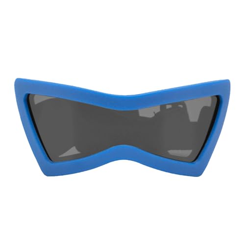 Hlagmix Hunde-Sonnenbrille für kleine Rassen, winddichte Sonnenbrille für Hunde, UV-Schutz, Welpenbrille mit verstellbarem Riemen, für Strandausflüge, Wandern, Abenteuer, Sommerausflüge, Spaziergänge von Hlagmix