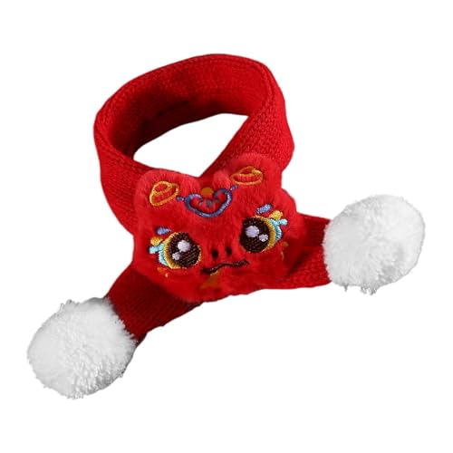 Hlagmix Hunde-Winter-Strickschal, Neujahrsschal für Hunde | Warmer Welpenschal | Haustier-Schal, gestrickt, Jahr der Schlange, Hundekostüme, Haustier-Winterurlaubsschal für Hunde von Hlagmix