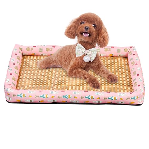 Hlagmix Kühlmatte für Haustiere, atmungsaktiv, eisgekühlt, kratzfest, waschbar, Haustiermöbel für Zuhause, drinnen und draußen, zum Ausruhen, Schlafen, Spielen von Hlagmix